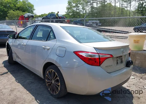 2015 Toyota Corolla S Plus from USA, damaged, VIN 2T1BURHE1FC382541